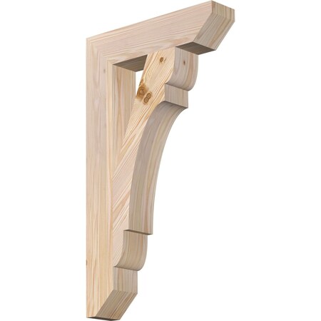 Ekena Millwork Olympic Slat Smooth Bracket, Douglas Fir, 3 1/2"W x 16"D x 28"H BKT04X16X28OLY06SDF